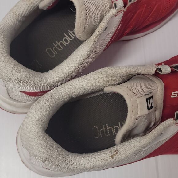 Salomon Sense Pro 2 Trail Running Shoes Womens 7.5 Red & White Outdoor OrthoLite - Picture 8 of 12